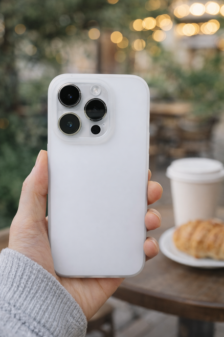 포앤디 지문방지 무광 매트 반투명 슬림 젤리 핸드폰케이스