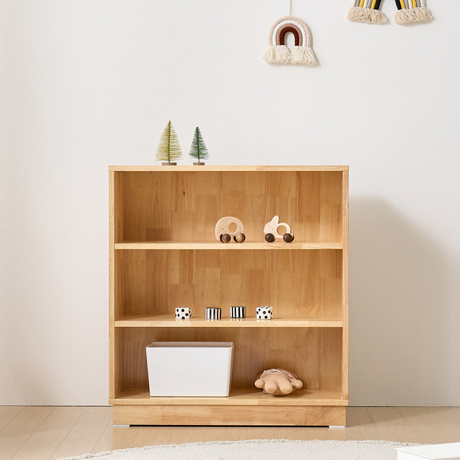 동서가구 토프 700 유아 어린이집 유치원 키즈 책장 원목 3칸 수납 심플 교구장 DF923558, 내추럴