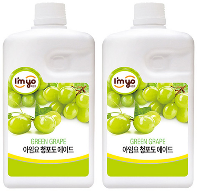 아임요 청포도 에이드, 1.5L, 2개
