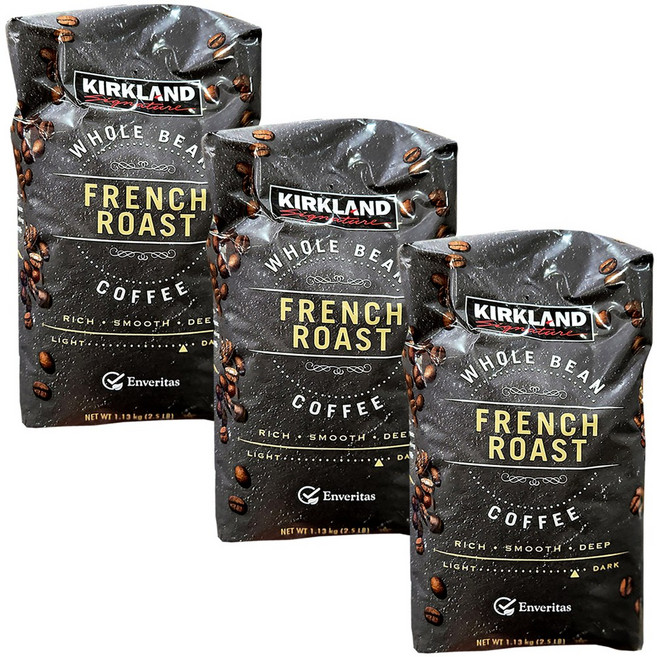 커클랜드 프렌치로스트 원두커피, 1.13kg, 3개