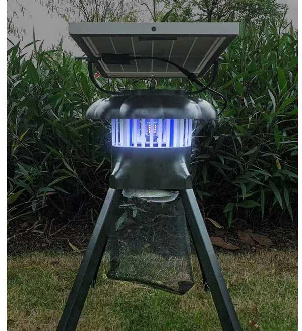 태양광 모기 포충기 해충퇴치기 대형 펜션 벌레 농업 퇴치기 모델 업그레이드 해충, 업그레이드 모델