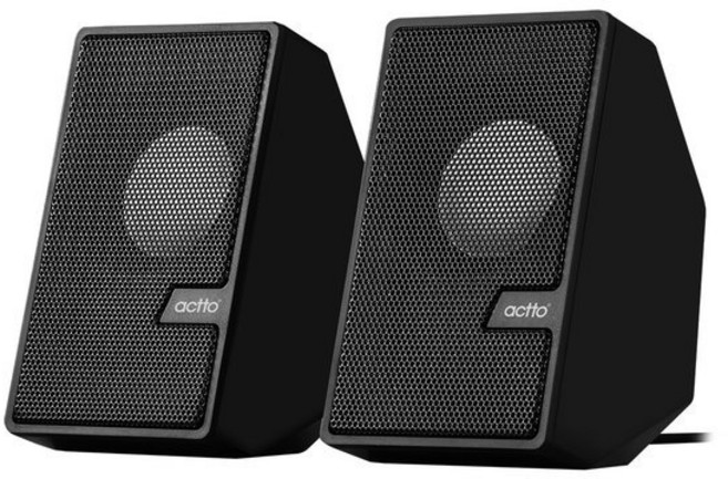 엑토 2채널 스피커 SPK-23 USB전원 PC 노트북 스피커, 엑토 스피커 SPK-23, 블랙