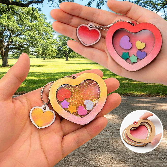 흔들면 소리나는 쉐이커 만들기 키트 봄 미술활동 초등 유아 노인 놀이 하트, 패션디자이너