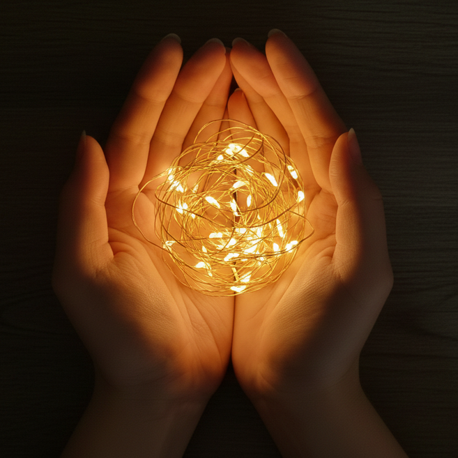 데코라이트 인테리어 캠핑용 장식 파티 LED 줄조명 와이어전구, 8개, 혼합