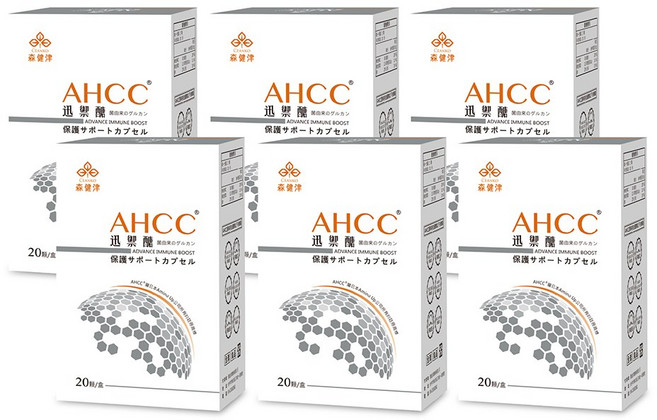 森健津 AHCC迅禦醣RNA防禦素（亞洲配方）全素 提升防禦力, 6個, 20顆