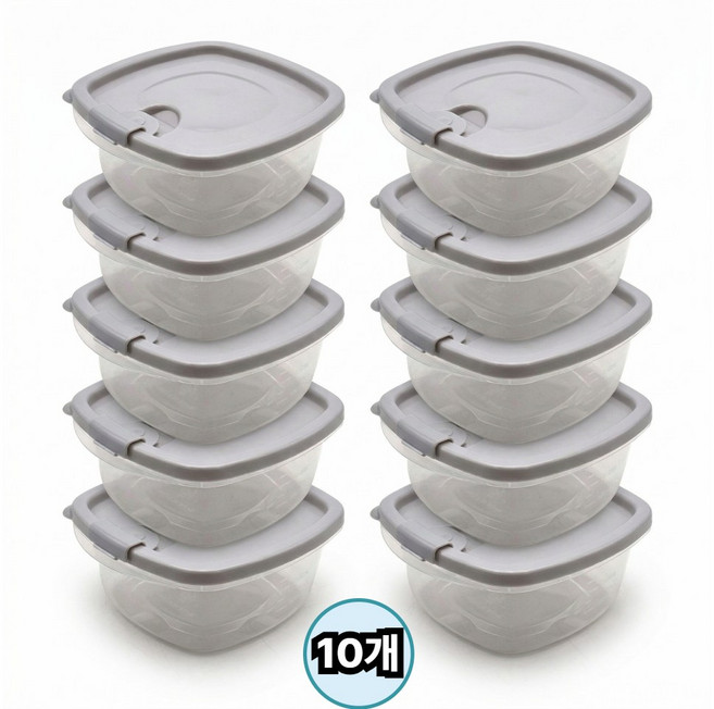 메라움 깔끔보관 집밥 냉장고 소분 용기 전자레인지, 1세트, 10개