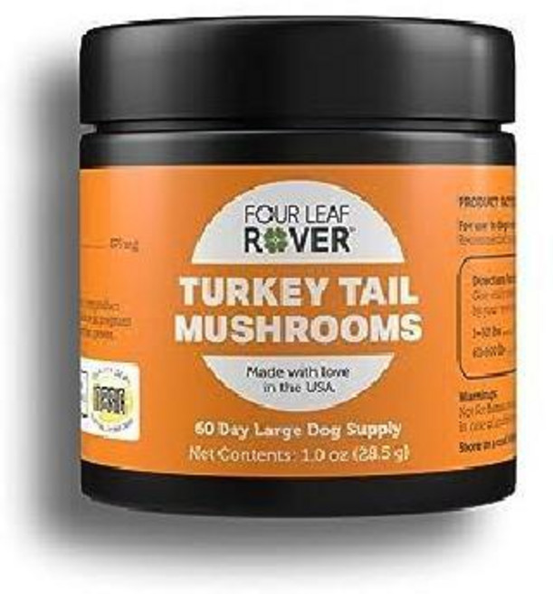 포리프로버 터키테일머쉬룸 강아지 칠면조꼬리버섯추출물 28.5g 베타글루칸, 1개