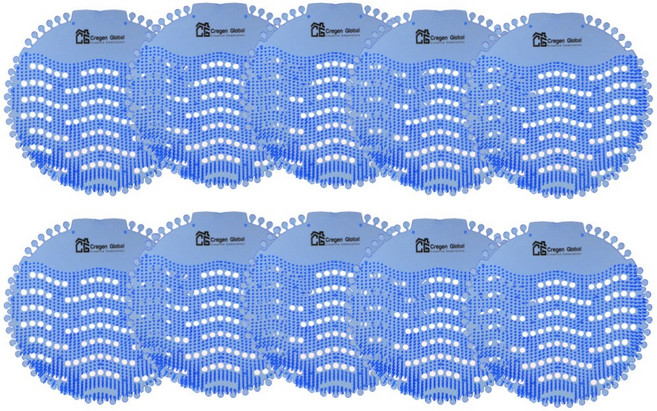 크레젠홈 남자 화장실 소변기 탈취제 대용량 오션미스트향, 오션미스트향(블루), 10개, 53g