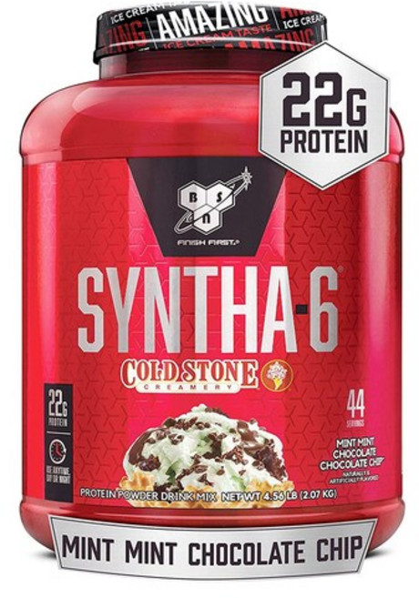 비에스엔 신타-6 프로틴 파우더 드링크 믹스 단백질 보충제 민트 초콜릿 칩, 1개, 2.07kg