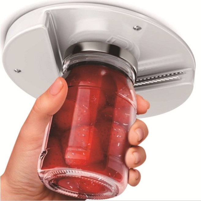 Dnc 만능 오프너 부착식 다용도 병따개 잼 소스통 뚜껑 따개 올인원오프너, 1개, 화이트