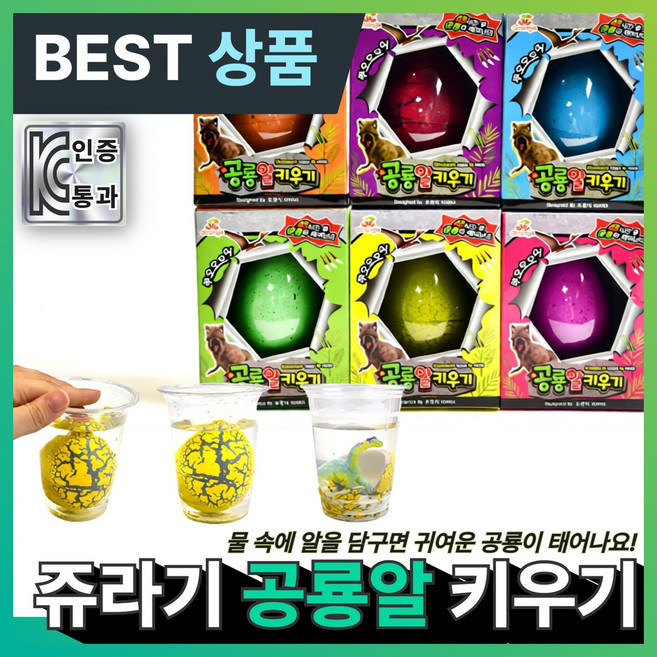 아오어 공룡알 키우기 부화 세트 어린이집 유치원 단체 선물 랜덤발송, 1개
