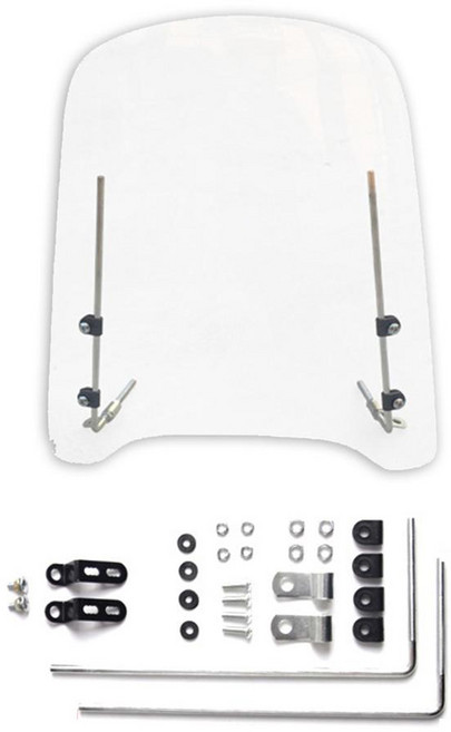 락모터스 오토바이 윈드스크린 바람막이 윈드쉴드 보조스크린 스쿠터 스크린 범용, 1세트