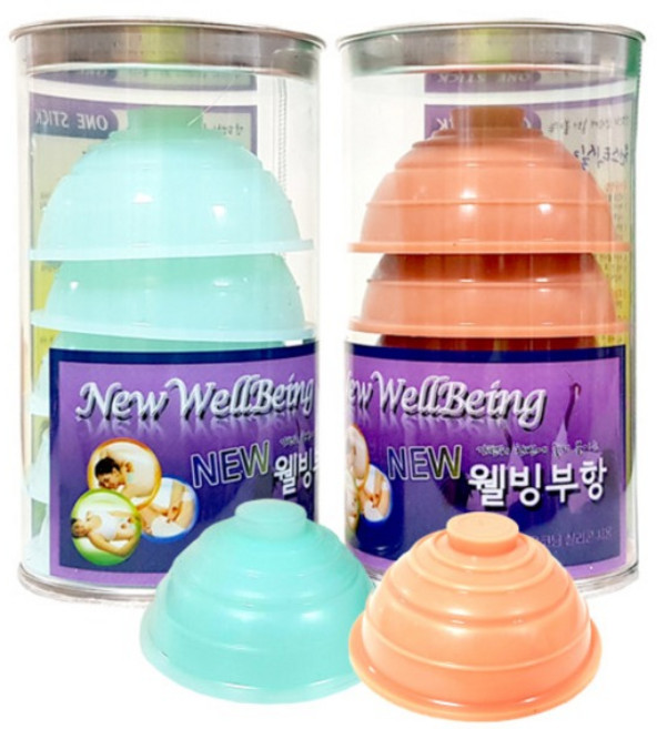 뉴웰빙 실리콘부항 (일반형) 10p 물부항 실리콘부항기, 1세트