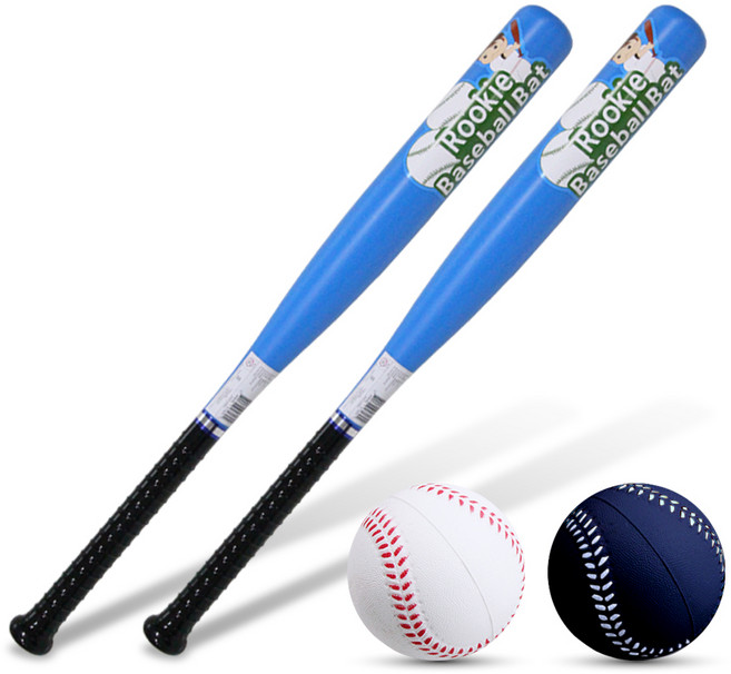 루키 아동용 쥬니어 키즈 야구세트 야구배트 (블루2개) + 소프트 미니 폼볼(2개입) 세트