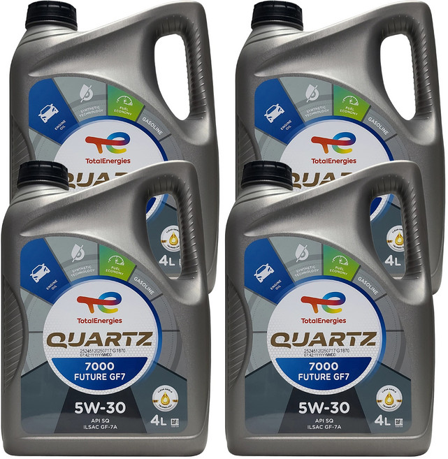 토탈 쿼츠 7000 퓨처 GF7 5W30 4L x 4개 1박스 16L 가솔린 LPG 전용 엔진오일 (SQ 업그레이드 신제품) STD