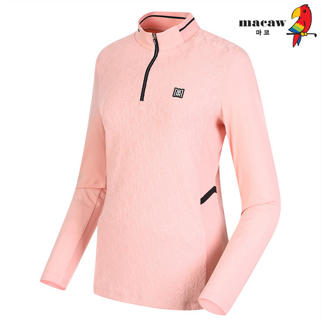 (여성)베이직 반집업 티셔츠_MMW3TH12