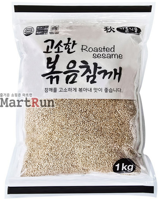 가을식품 고소한 볶음참깨, 10개, 1kg
