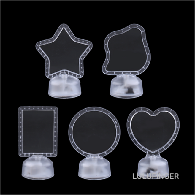 [룰루핑거] 아크릴 미니 무드등 디자인선택 6.3x3.8x8cm, 원형
