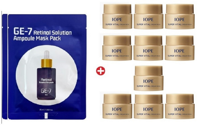 워시2개/ 아이오페 슈퍼바이탈 크림 리치5mlx10개(총50ml), 10개