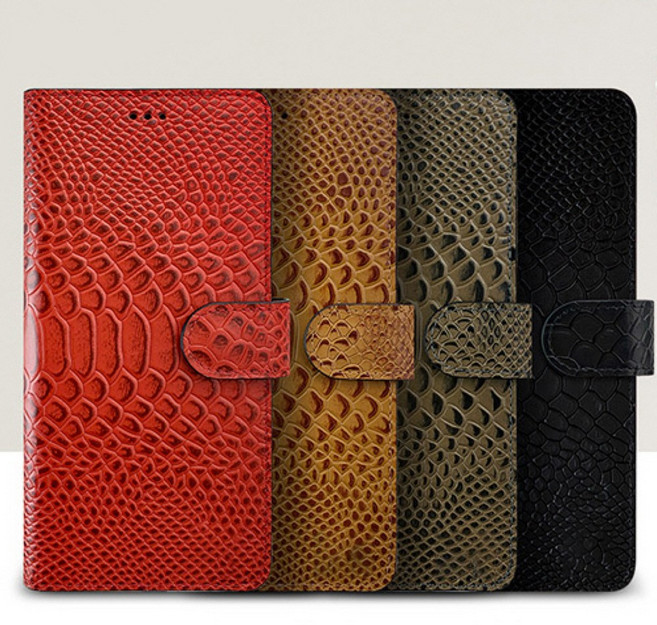 선플라워 크로커 다이어리 천연소가죽 카드 지갑 케이스 갤럭시A24 SM-A245N