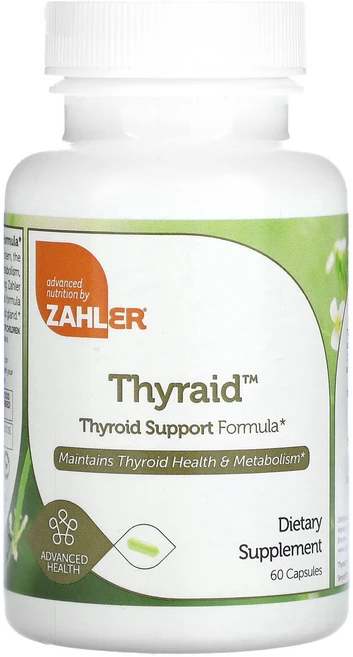 몸관리하세요 겨울입니다 Zahler Thyraid 갑상선 지원 포뮬라 캡슐 60정 특별관리진행, ZahlerThyraid갑상선지원포뮬라캡슐60정, 1개 - 쿠팡