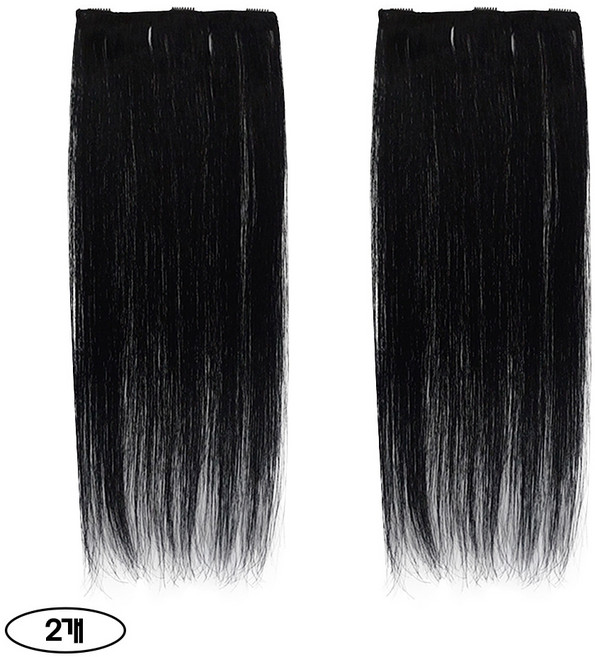 프리티레이디 인모 똑딱이 헤어피스 3핀(가로 16cm) 1+1 붙임머리 가발, 50cm(겹쳐서제작), 1개, #3