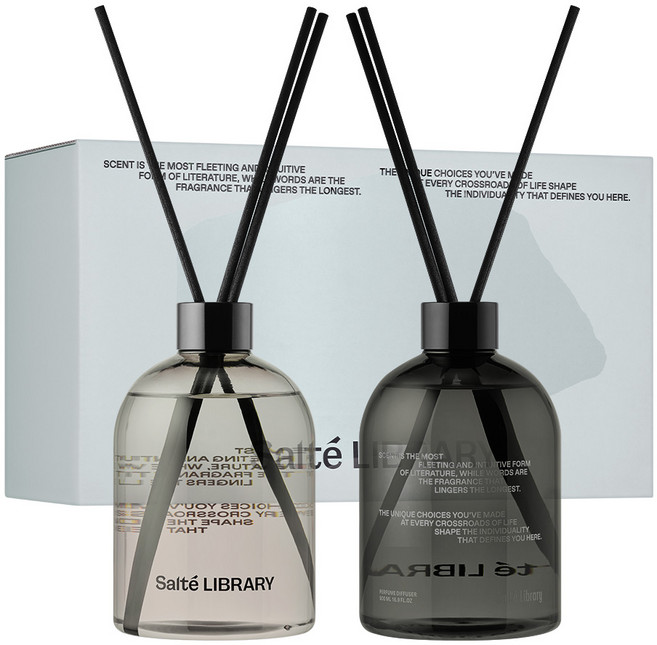 솔테라이브러리 퍼퓸 디퓨저, 2개, 500ml, 화이트 셔츠