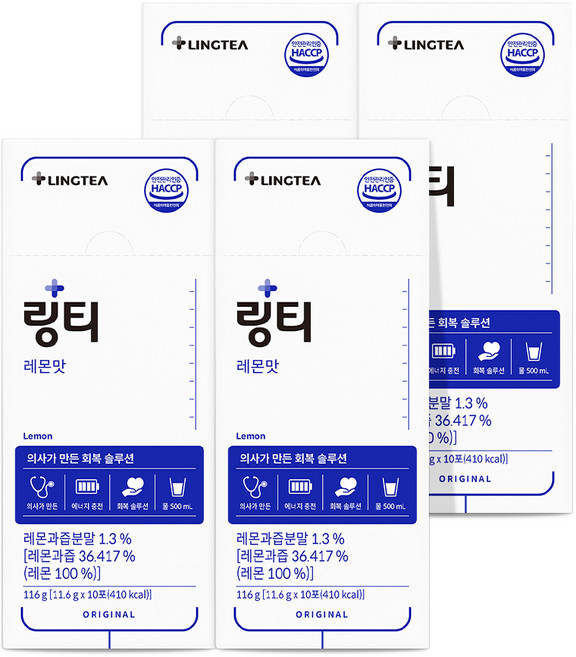 링티 레몬맛, 116g, 4박스