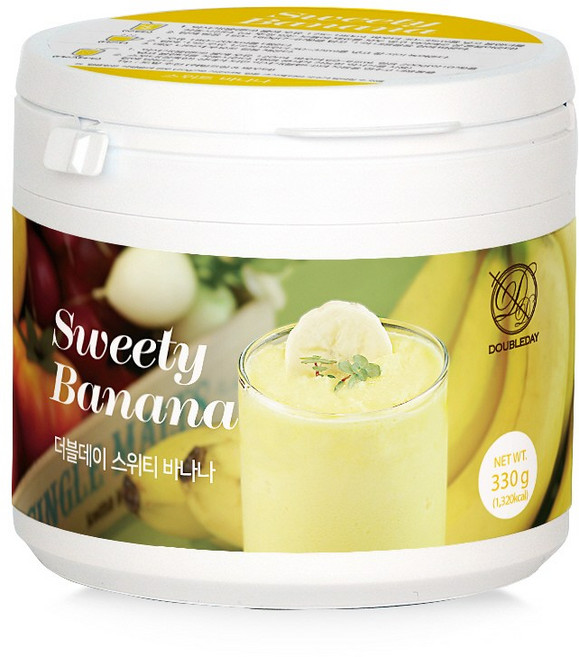 [더블데이] 스위티 바나나 파우더 홈카페 330G / 라떼 프라페 스무디 음료 베이스 믹스, 330g(홈카페), 1개, 1개입