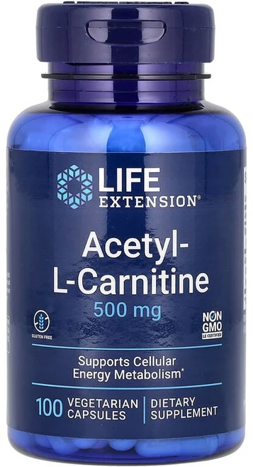 라이프 익스텐션 아세틸L카르니틴 500mg 100정, 1개 - 쿠팡
