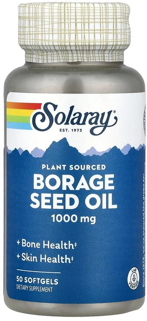 솔라레이 보리지씨 오일 1000mg 소프트젤 50정, SOR00834, 1개 - 쿠팡