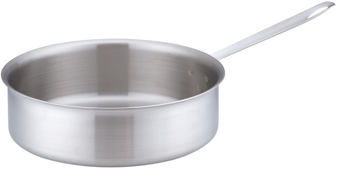 일본 토리노 스테인레스 알루미늄 삼층강 상업용 가정용 IH 깊은 프라이팬 소테판 30cm, 1개