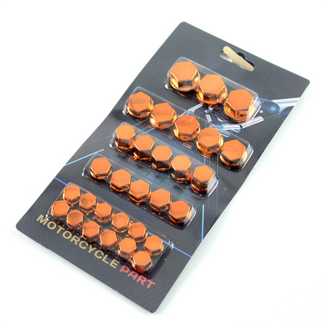 오토바이 액세서리 장식 너트 커버 600 Bandit Honda Sh F900Xr Cb500X Tiger 800 Keeway Rkf 125, 01 주황색, 1개