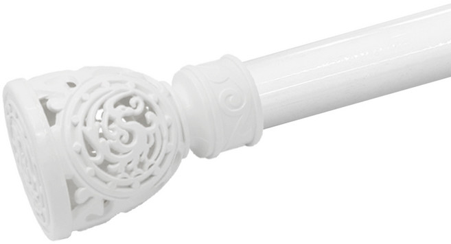 한국레일갤럭시 35mm 로얄 커튼봉 커텐봉, 화이트