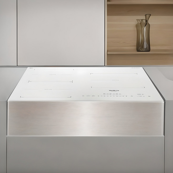 3구 전기레인지 빌트인 스텐드 하이라이트 인덕션, 3구 인덕션 원터치 전기레인지, 프리스탠딩, 화이트