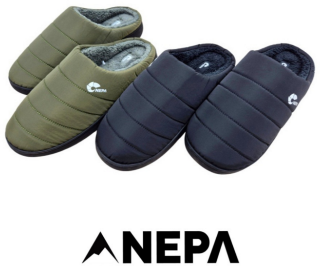 [백화점 매장판] 네파 NEPA 방한슬리퍼 공용 남성 여성 남여공용 겨울 방한 슬리퍼 사무실슬리퍼 오피스 실내 실외 패딩슬리퍼