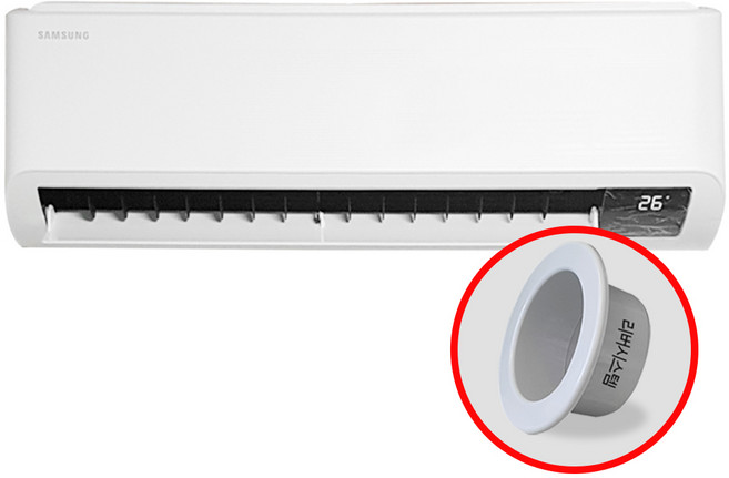 삼성 벽걸이 인버터 에어컨 10평형 리버시스템 홀캡, 삼성벽걸이에어컨, 일반배관형
