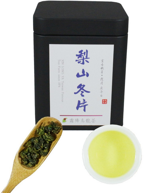 龍源茶品 霜降梨山冬片高山烏龍茶葉 罐裝附提袋, 50g, 1套, 1個裝
