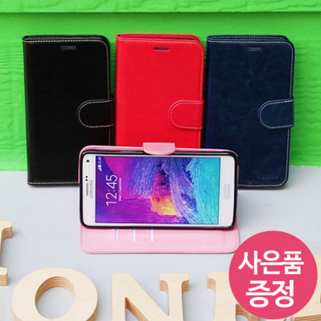 LG G5 / LG-F700 / ACDC 지갑형 카드수납 다이어리 휴대폰 케이스 + 깜짝사은품, 레드, 1개
