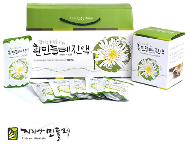 뿌리채 넣은 지리산 흰민들레진액, 2.4L, 1개