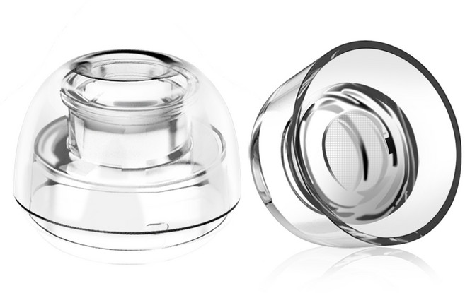 더조은셀러 에어팟프로 호환 라텍스 이어팁 인비저블, 퓨어 클리어, MS