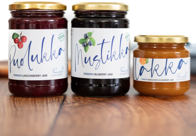 핀란드 링곤베리 + 블루베리 + 클라우드 베리 잼 3종 세트