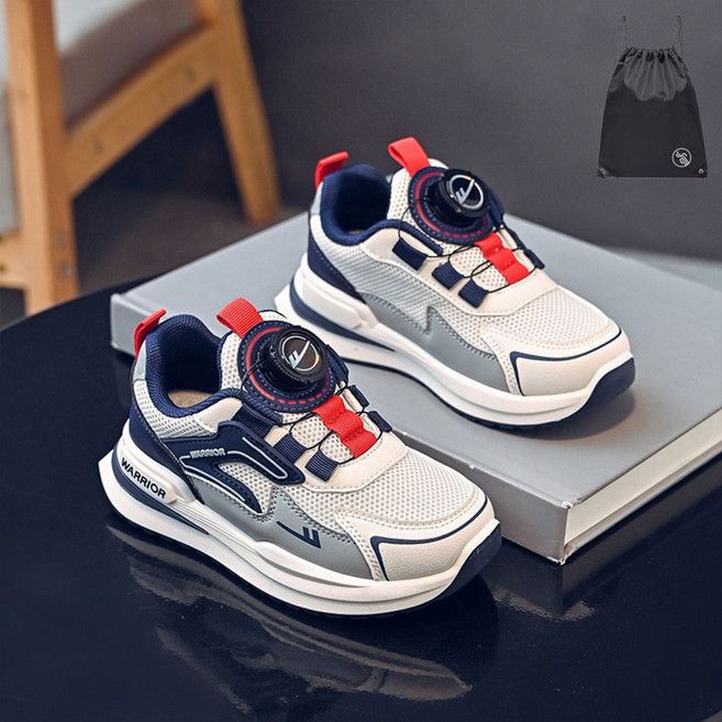 VITALO 이지 다이얼 리틀 키즈 운동화 끈없는 아동화 남아 여아 운동화 (PGN짐쌕가방 지급)