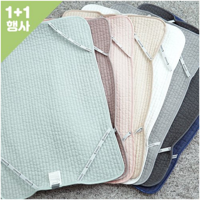 [스누즈] [1+1행사] 바꿔쓰는 코지 순면 밴딩 누빔 베개커버 4060, 색상:화이트(총2장)