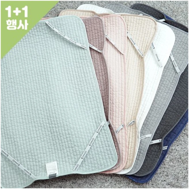 [스누즈] [1+1행사] 바꿔쓰는 코지 순면 밴딩 누빔 베개커버 4060, 색상:민트(총2장) - 쿠팡