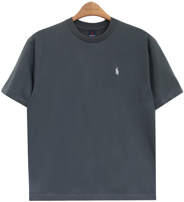 라파클럽 남녀공용 세미 오버핏 쿨링 라운드넥 반팔티