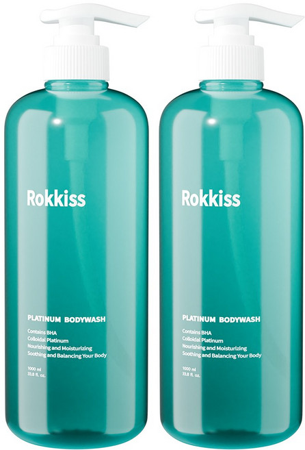 록키스 플래티늄 약산성 바디워시, 1L, 2개