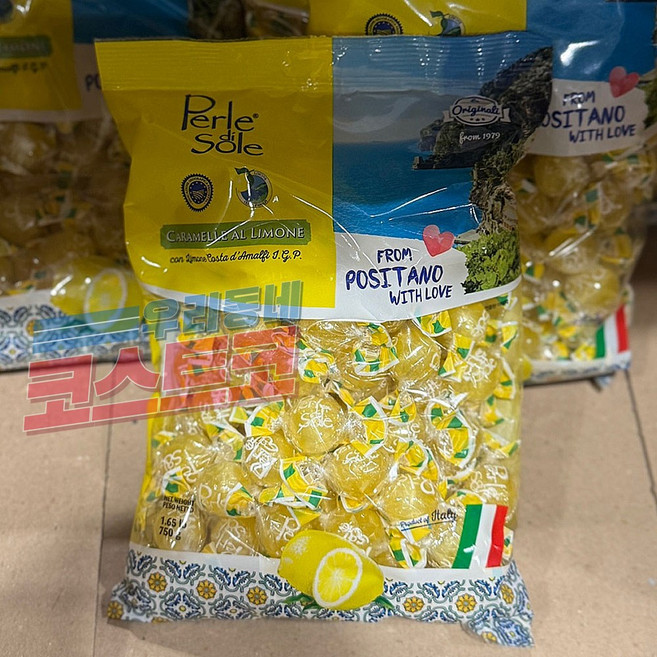 페를레디솔레 레몬 캔디, 750g, 1개