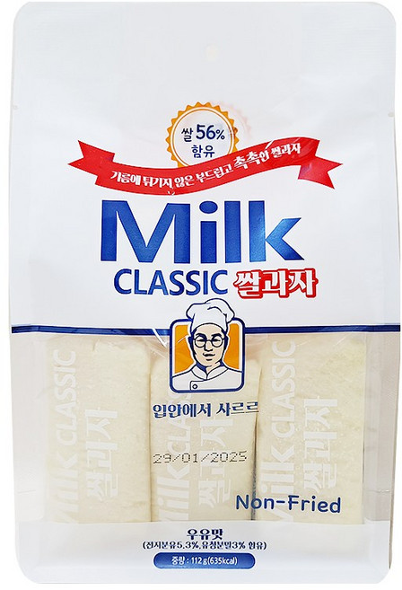 밀크클래식쌀과자 우유맛, 112g, 3개