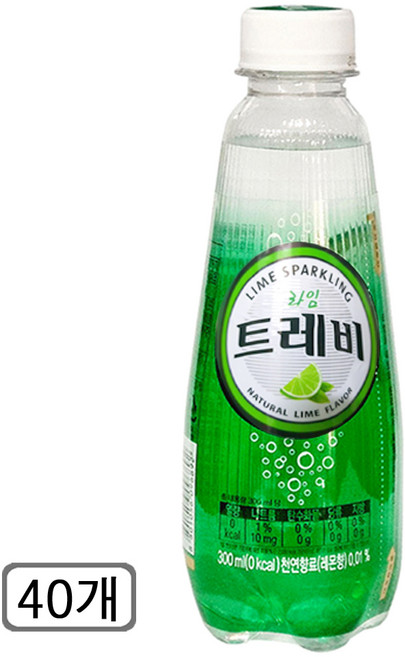 트레비 라임 탄산음료, 300ml, 40개